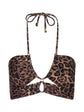 Sirena Halter Bikini Top - Leopard