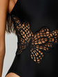 Remi One-Piece Swimsuit - Black Butterfly Crochet