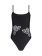 Remi One-Piece Swimsuit - Black Butterfly Crochet