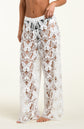 Geraldine Cover-Up Pant - White Butterfly Crochet (PRE-SALE)
