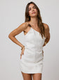 The Bare Shoulder Mini Dress - White (PRE-SALE)