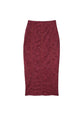 Le Stretch Lace Pencil Skirt - Auburn