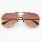 Logan Aviator Sunglasses - Gold / Brown (PRE-SALE)