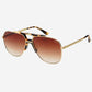 Logan Aviator Sunglasses - Gold / Brown (PRE-SALE)