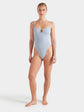 Mia Beaded Swim - Metallic Ice Blue
