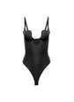 Le Stretch Micro Seduce U-Plunge Bodysuit - Black