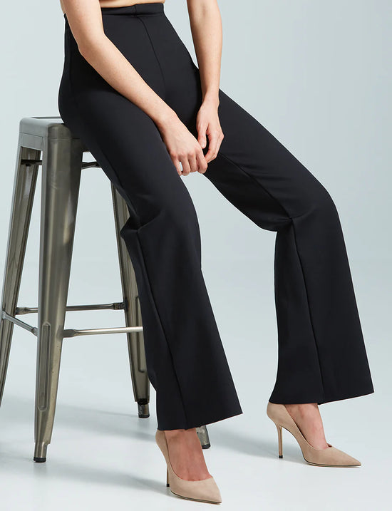 Neoprene Wide Leg Pant - Black