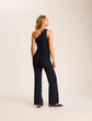 Neoprene Wide Leg Pant - Navy