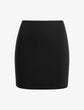 Neoprene Micro-Mini Skirt - Black
