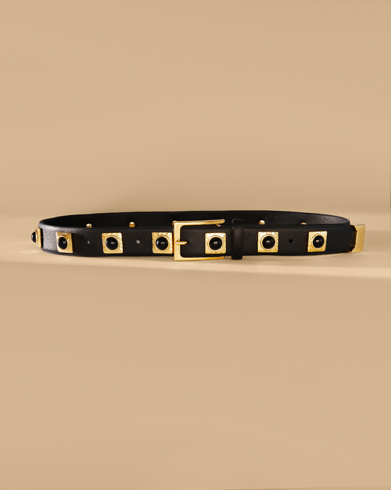 No. 2 - Black & Gold Studded Belt