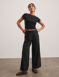 Easy Wide Leg Pant - True Black (PRE-SALE)