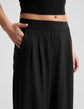 Elasticated Wide Leg Pant 31" - True Black (PRE-SALE)