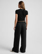 Elasticated Wide Leg Pant 31" - True Black (PRE-SALE)