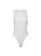 Organic Cotton Scoop Neck Bodysuit - Ivory