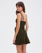 Metallic Knit Mini Dress - Black