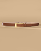 No. 10 - Latte Leather & Gold Belt