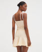 Metallic Knit Mini Dress - Off-White