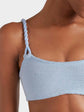 Phoebe Bikini - Metallic Ice Blue