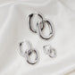 Icon Oval Hoops - Sterling Silver Petite