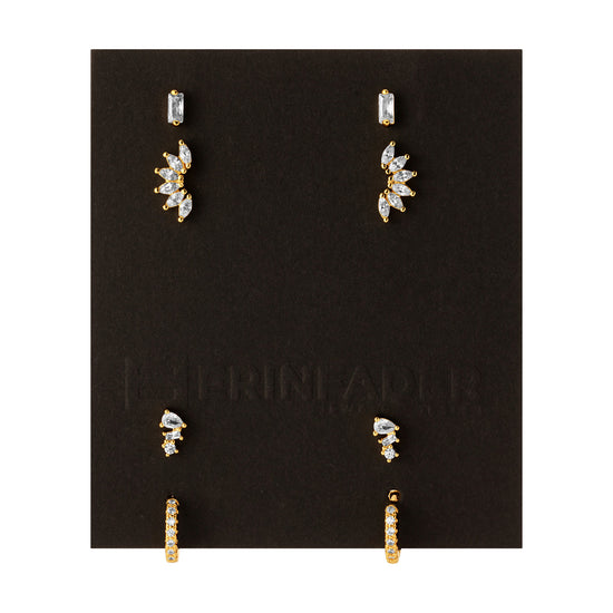 Quartet CZ Earring Set