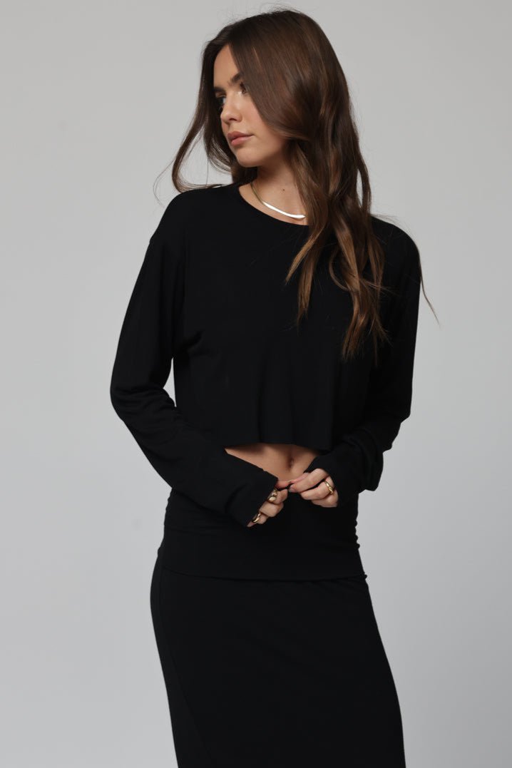 RIB BOYFRIEND LONG SLEEVE