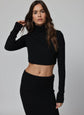 RIB TURTLENECK CROP