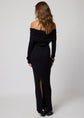 Rib Long Sleeve Paloma Maxi Dress