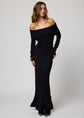 Rib Long Sleeve Paloma Maxi Dress