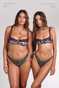 Brigitte Bikini Bottom - Texas Green Print