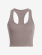 Better Than Basic Rib Cropped Racerback Tank - Truffle (PRE-SALE)