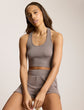 Better Than Basic Rib Cropped Racerback Tank - Truffle (PRE-SALE)