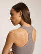 Better Than Basic Rib Cropped Racerback Tank - Truffle (PRE-SALE)