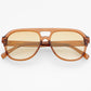 Rio Aviator Sunglasses - Crystal Brown (PRE-SALE)