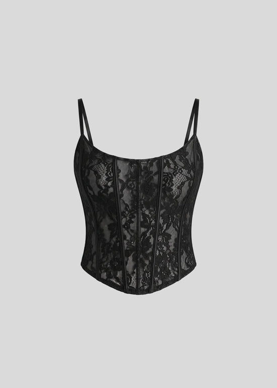 Romi Lace Bustier - Black (PRE-SALE)
