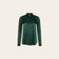 Tyler Silk Blouse - Forest Green (PRE-SALE)