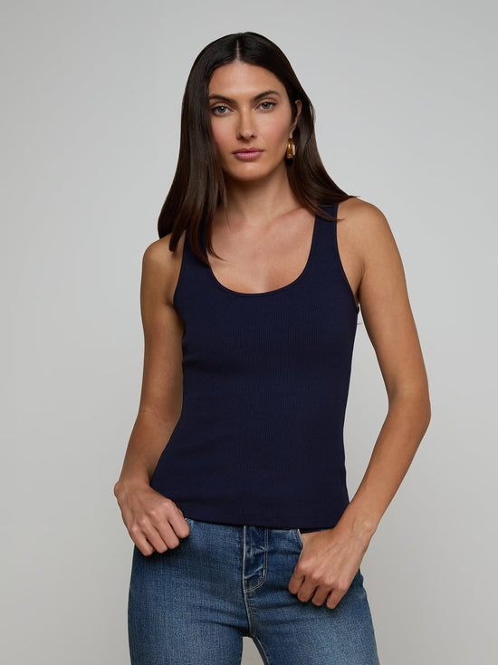 Nica Scoopneck Bodysuit - Midnight