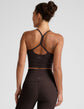 Spacedye™ Slim Racerback Cropped Tank - Dark Chocolate Heather (PRE-SALE)