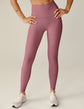 Spacedye Caught In The Midi High Waisted Legging - Orchid Blossom Heather