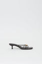 Amaya Leather Strappy Kitten Heel