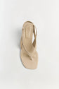 Darya Suede Wedge Thong Sandal