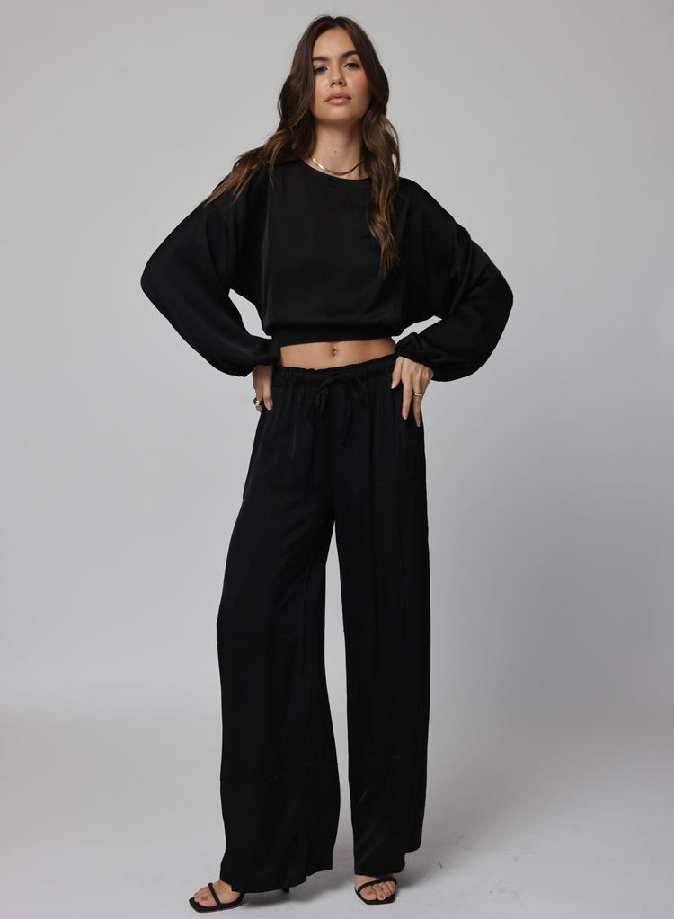 THE SILKY VENICE WIDE LEG PANT