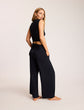 Butter Wide Leg Lounge Pant - Black