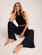 Butter Wide Leg Lounge Pant - Black
