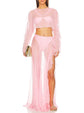 Or Maxi Skirt - Baby Pink