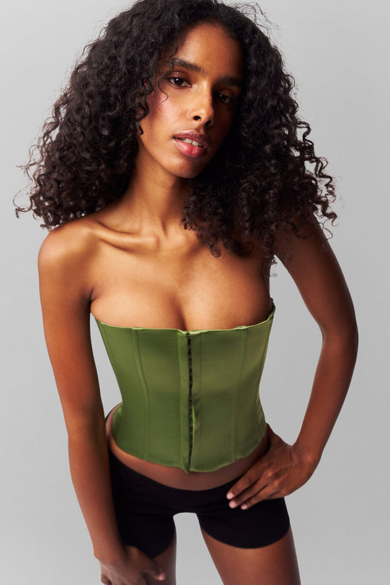Satin Corset - Jardin (PRE-SALE)