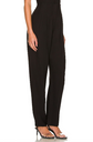 Double Pleat Trouser - Black