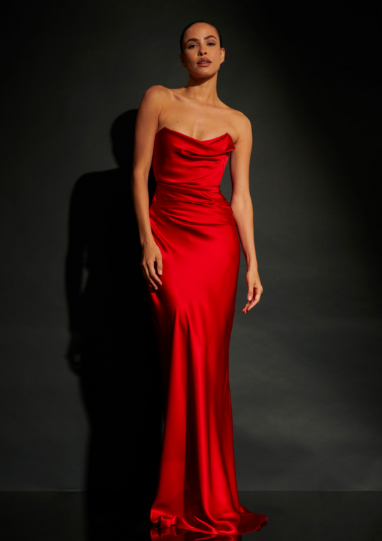 Cowl Bustier Gown