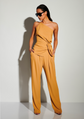 Double Pleat Trouser - Honey