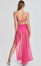 Alaia Long Slit Skirt - Pink