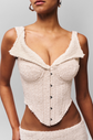 Chamonix Chiffon Corset - Ivory (PRE-SALE)